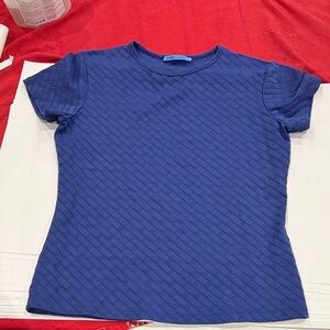 J. McLaughlin Charcoal Short Sleeve Top